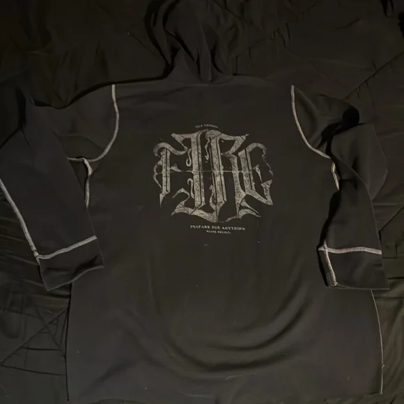 Men's Black Helmet Hoodie Sweater - Picture 4 of 4